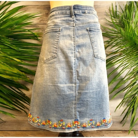 NYDJ Blue Denim Mini Skirt - Picture 5 of 12